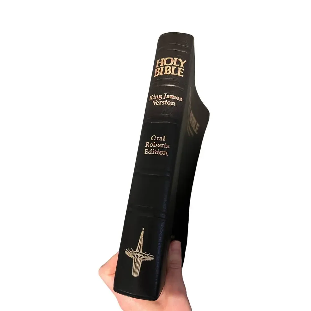 Holy Bible with Personal Commentary By Oral Robert’s Black Leather KJV